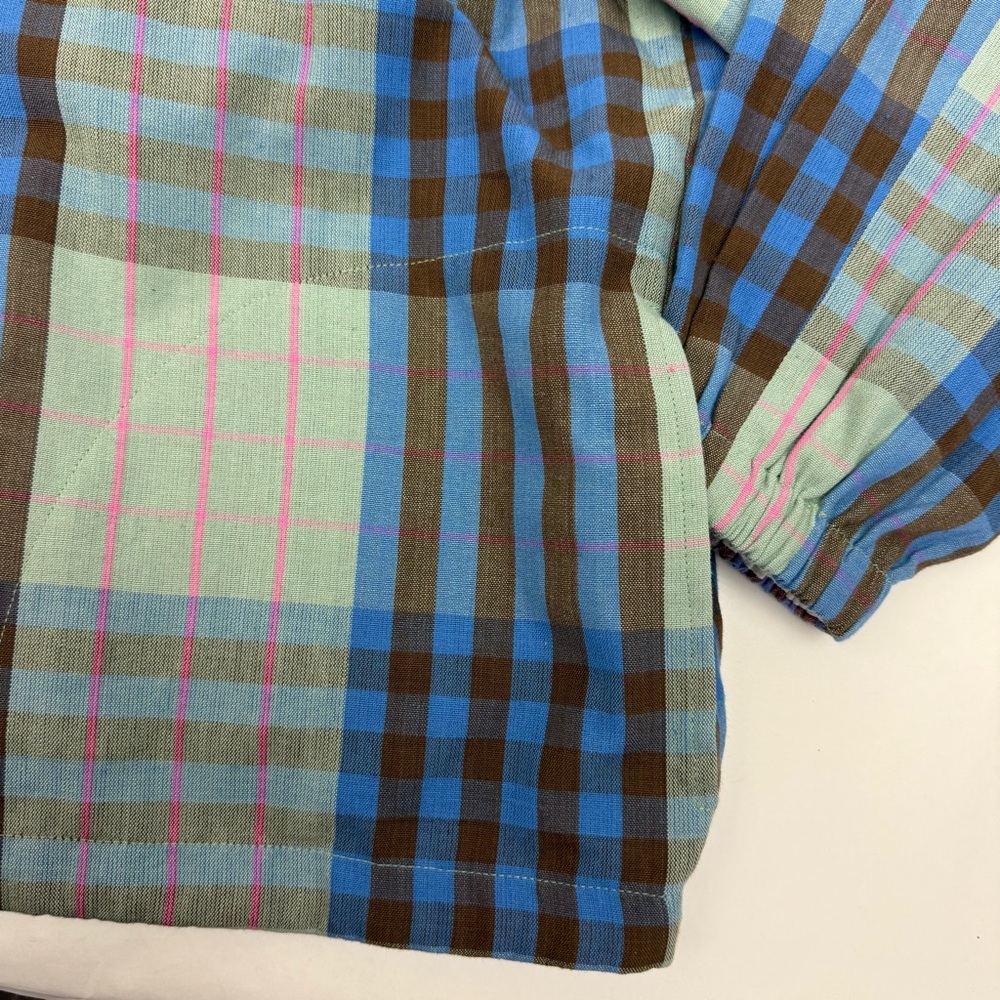 Liz Alig Portuguese Handmade Plaid Hooded Shacket Jacket Cotton - Picture 6 of 9